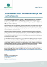 SESVanderHave Press Release 210517 SBR Syndrome de Basse Richesse ENG