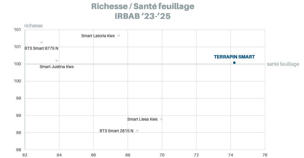 Sesvanderhave belgique semences de betteraves Fiche varietale 2026 TERRAPIN SMART graph